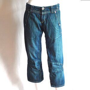 Marithe Francois Girbaud Denim Capris With Stitch Detail - Italy